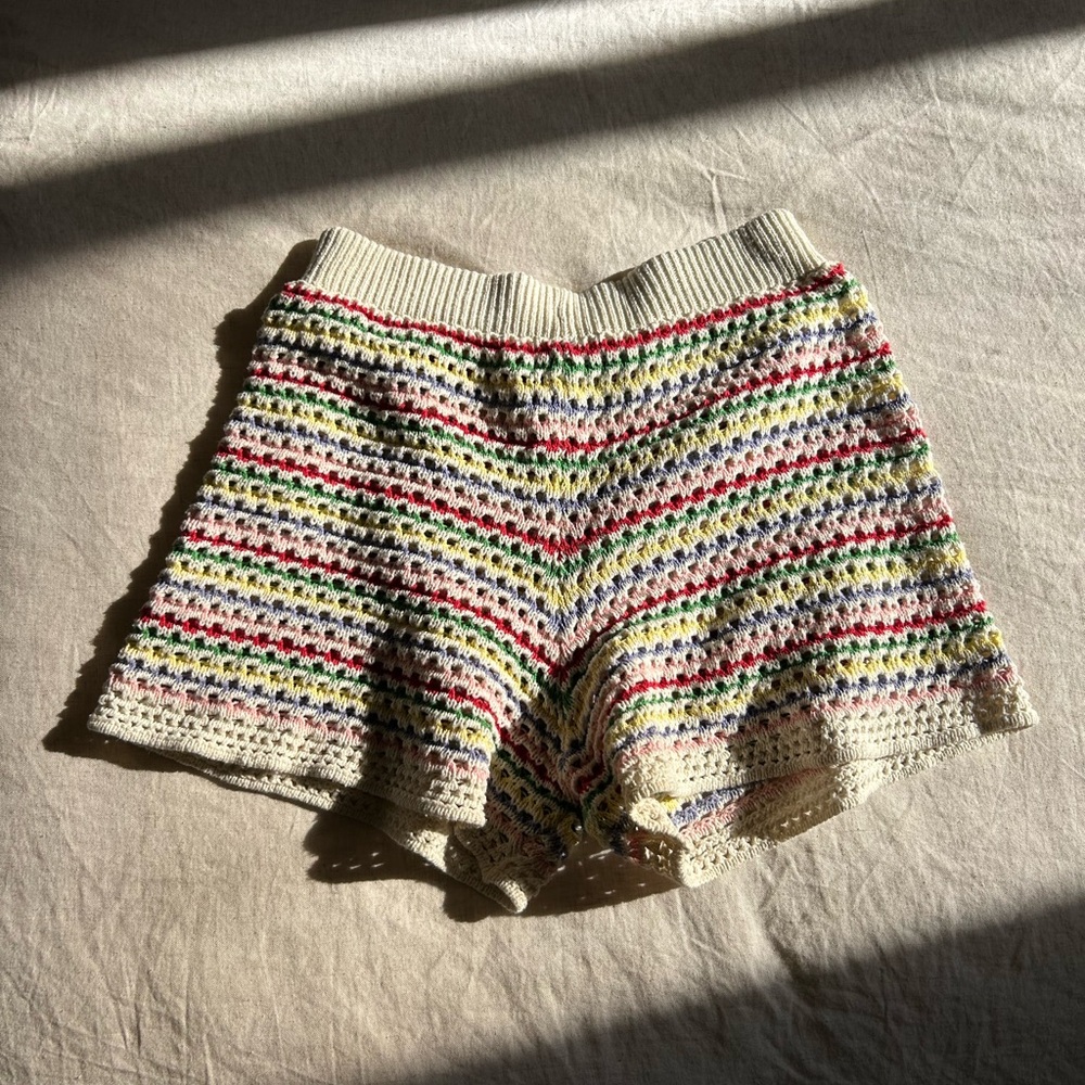 Zara Striped Knit Women's Shorts
